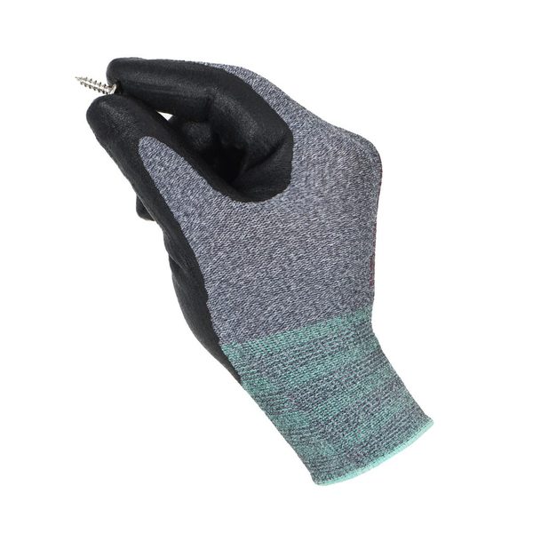 DEX FIT Nitrile Work Gloves FN330 Large FN330 Grey 3PR 3D Comfort Stretch Fit 